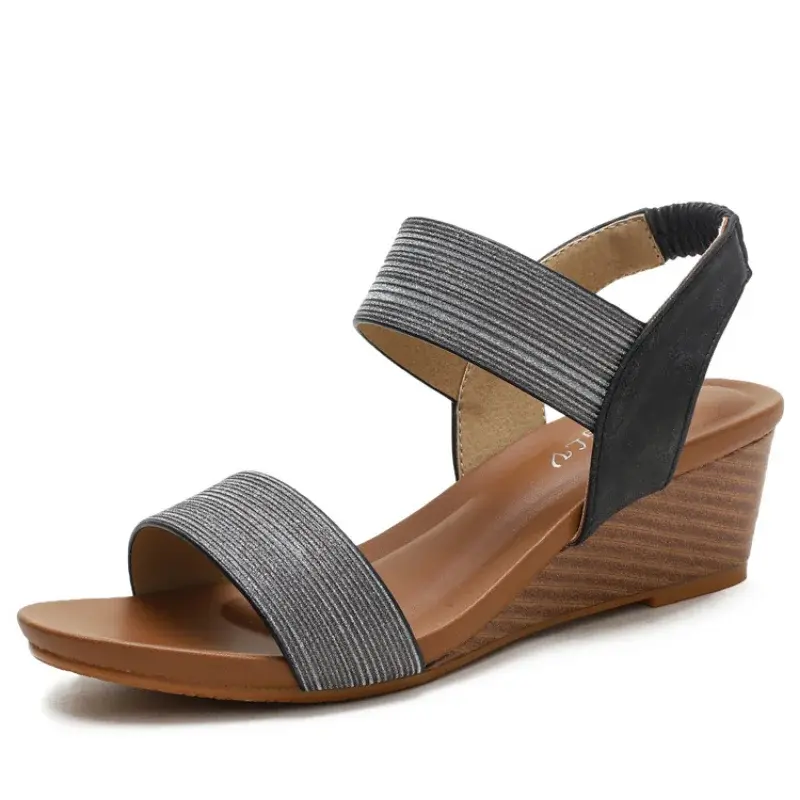 XIHAHA Woman Sandals Summer Vintage Wedge Slippers Casual Women Roman Hollow Out Dances Shoes Gladiator Platform Femme Shoes