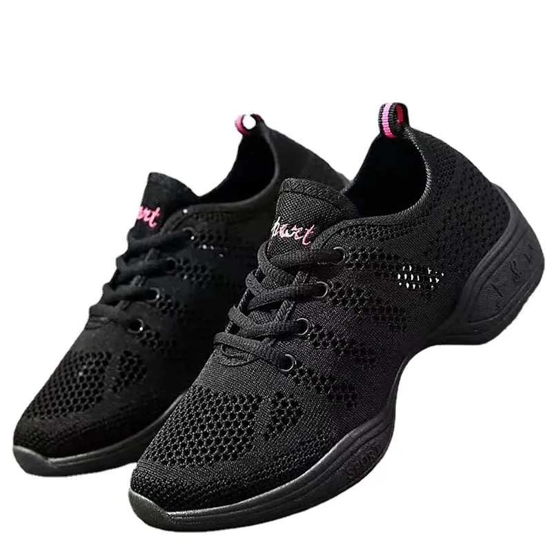 XIHAHA Fashion Sports Women Feature Soft Outsole Breath Dance Shoes Sneakers for Woman Mesh Practice Shoe Modern Jazz Shoes