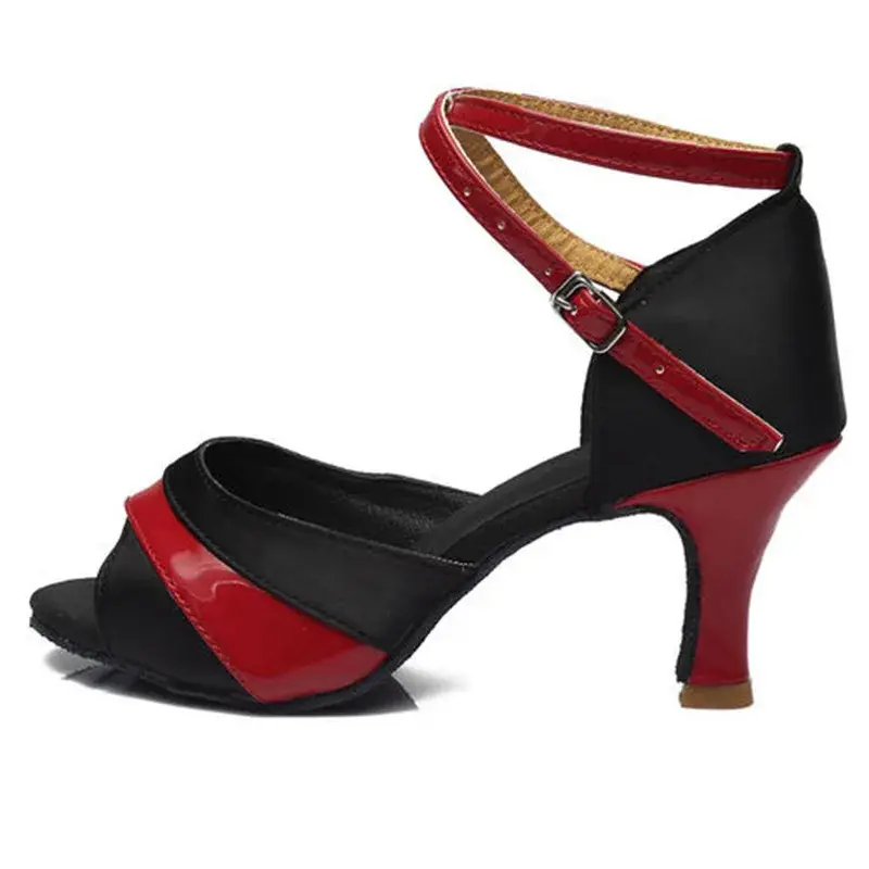 XIHAHA Fashion Girls Ladies Women's Tango Salsa Dance Ballroom Latin Dance Shoes 5.5/7.5cm Heels Woman Sandals Shoe