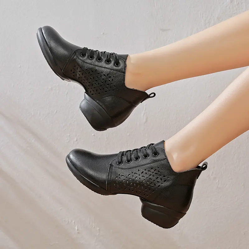 Casual Female Shoes Mesh Dance Sneakers for Women Jazz Salsa Dance Shoes Hip Hop Modern Dancing Shoe Ladies Girls Outdoor Sports
