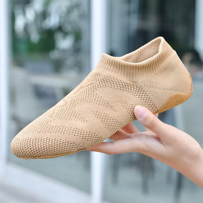 Fashion Man Women's Jazz Slip on Sneakers Net Dancing Shoes for Men Adult Kids Girls Black Sports Boots Jazz Dance Shoes Couples