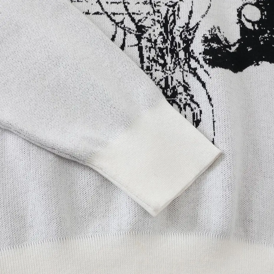 Cross Graphic Vintage Sweaters Gothic Harajuku Pullover Sweaters Knit Jumper Streetwear Harajuku Hip Hop Oversized Sweaters