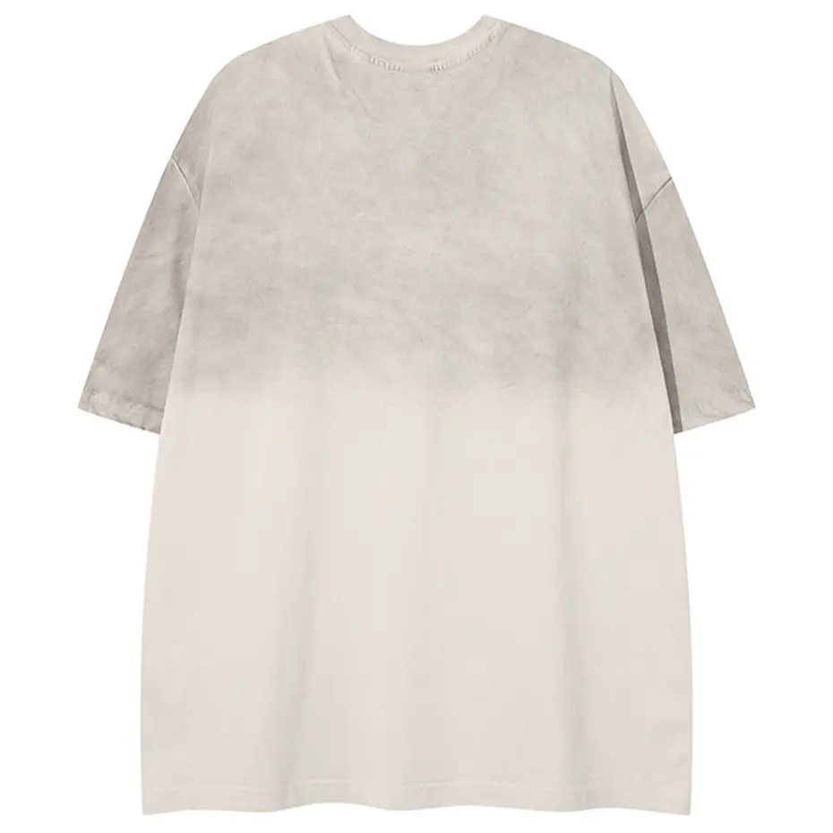Streetwear Hip Hop Oversized T Shirts Letter Patchwork Loose Short Sleeve T-shirt Summer Casual Tee Tops