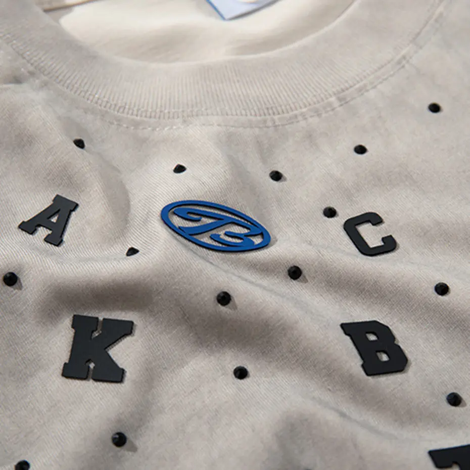 Streetwear Hip Hop Oversized T Shirts Letter Patchwork Loose Short Sleeve T-shirt Summer Casual Tee Tops