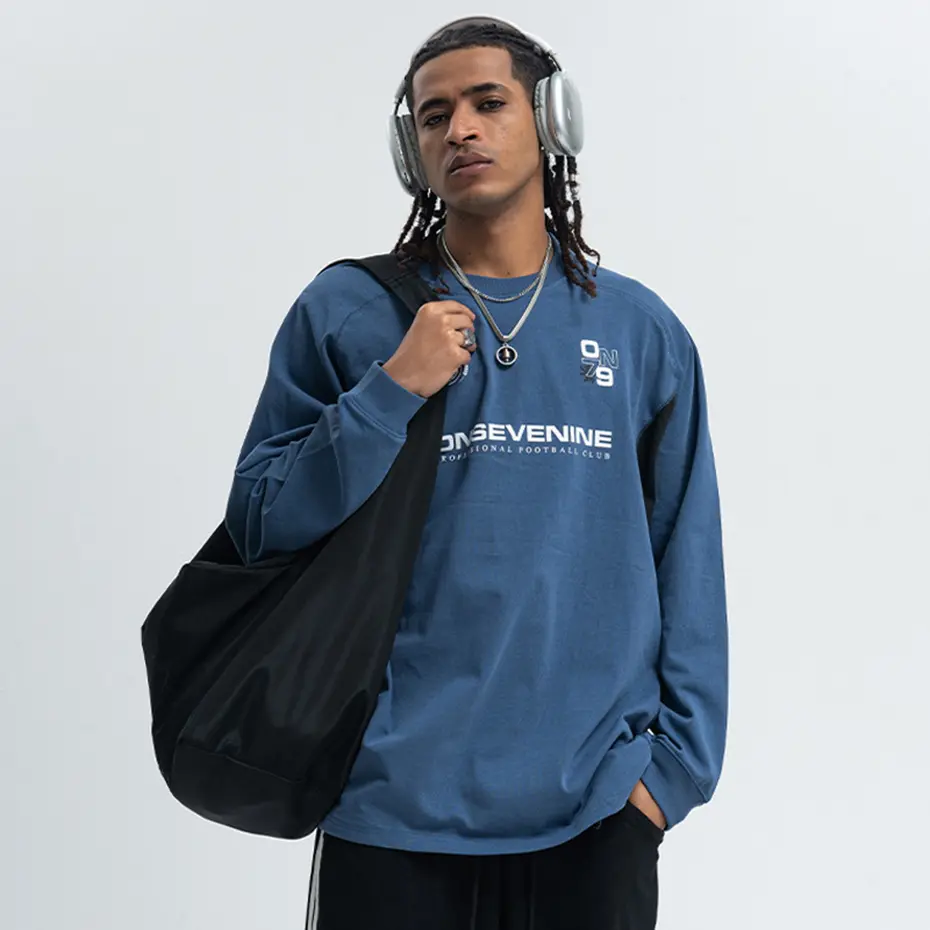 Streetwear Hip Hop T-shirts Men's Harajuku Oversized Long Sleeve Tshirts Loose Casual Tee Tops T Shirts