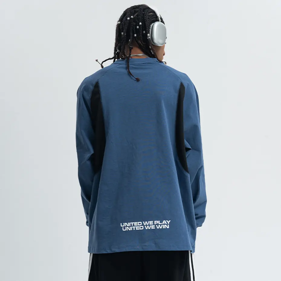 Streetwear Hip Hop T-shirts Men's Harajuku Oversized Long Sleeve Tshirts Loose Casual Tee Tops T Shirts