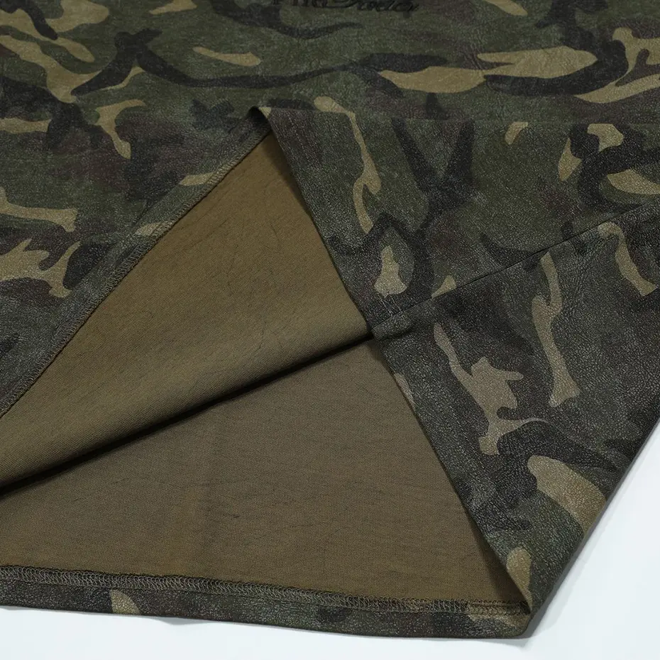 Vintage Camouflage T Shirts Fake Two Piece Loose Long Sleeve T-shirts Streetwear Harajuku Hip Hop Oversized Tshirts Tee Tops