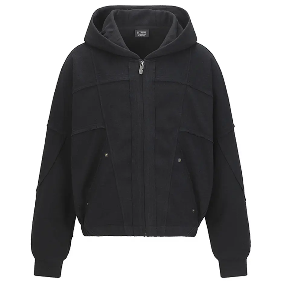 Streetwear Harajuku Hip Hop Hoodies Irregular Patchwork Hooded Sweatshirts Jackets Men Oversized Retro Hoodies