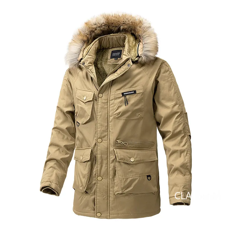 Men Winter Hooded Long Down Jackets New Male Multiple pockets Overcoats Warm Parkas Quality Man Casual Outdoor Long Coats 4XL