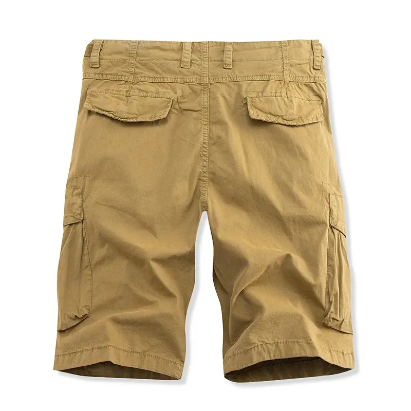 Men Military Multi Pocket Cargo Shorts New Summer Male Cotton Casual Tool Shorts High Quality Man Loose Cargo Pants Size 40
