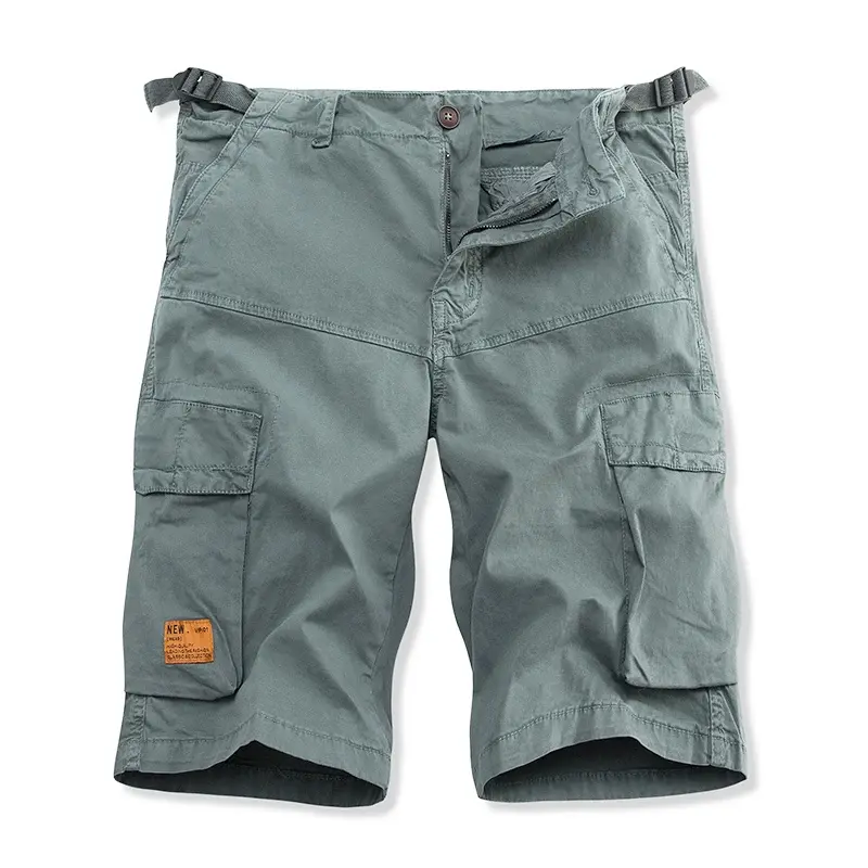 Men Military Multi Pocket Cargo Shorts New Summer Male Cotton Casual Tool Shorts High Quality Man Loose Cargo Pants Size 40