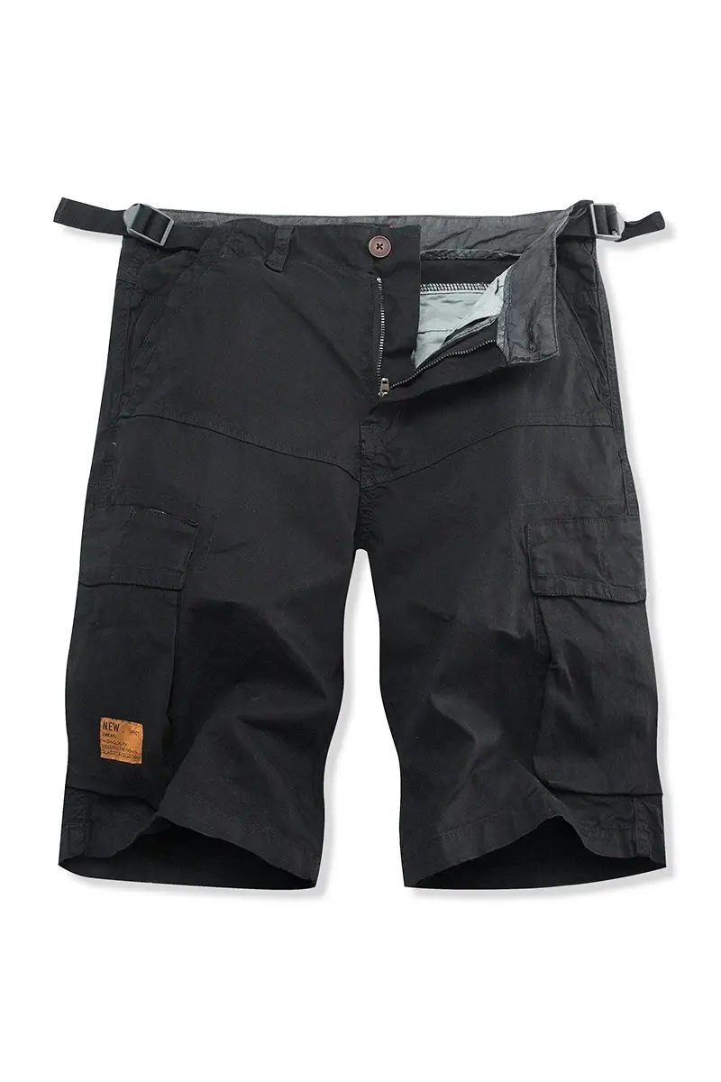 Men Military Multi Pocket Cargo Shorts New Summer Male Cotton Casual Tool Shorts High Quality Man Loose Cargo Pants Size 40