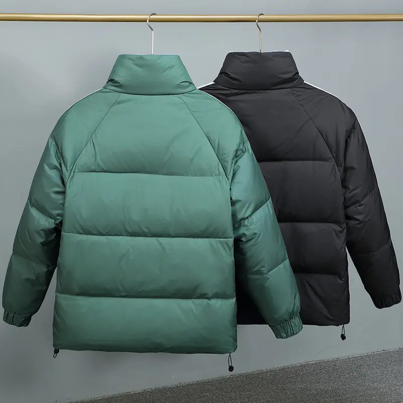 New Winter Men Slim Casual Duck Down Coats Short Down Jackets High Quality Male Stand Collar Thicker Warm Winter Coats Size 3XL