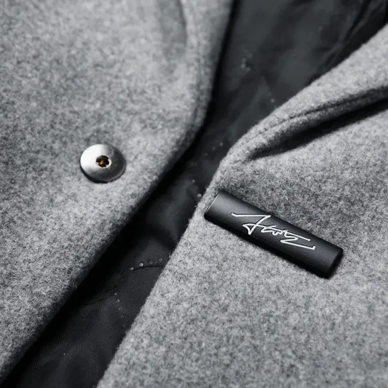 New Winter Men Long Winter Jackets Wool Blends Cashmere Trench Coats High Quality  Male Business Casual Slim Trench Coats 4XL