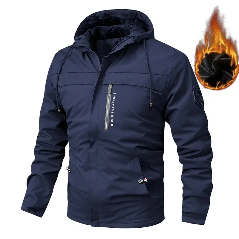 Men Hooded Winter Jackets Outdoor Casual Winter Coats New Male Fleece Warm Parkas Good Quality Man Winter Jackets Size 6XL