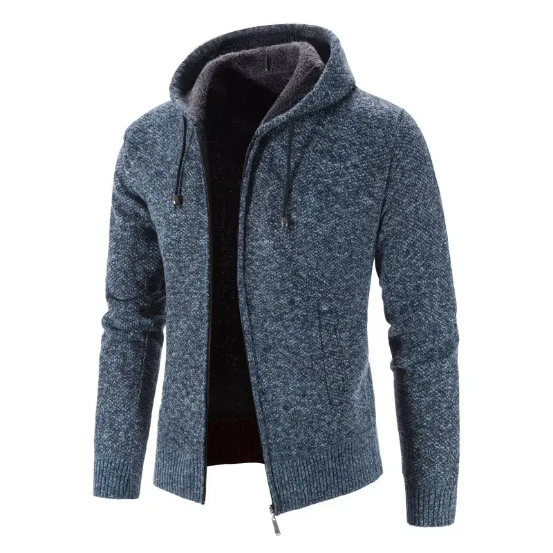 Men Jackets Cardigans Sweatshirts Hooded Sweatercoats Winter Thicker Warm Sweaters Casual Cardigans Hoodies Slim Fit  Coats