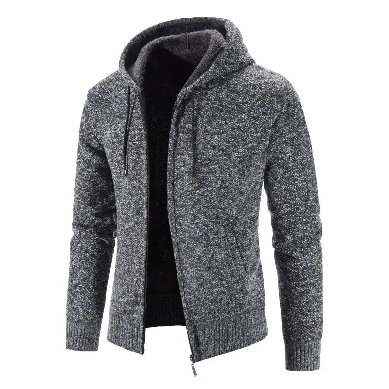 Men Jackets Cardigans Sweatshirts Hooded Sweatercoats Winter Thicker Warm Sweaters Casual Cardigans Hoodies Slim Fit  Coats