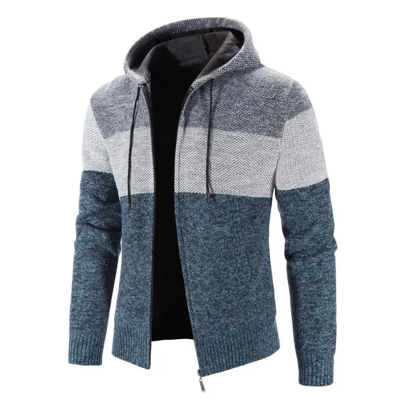 Men Jackets Cardigans Sweatshirts Hooded Sweatercoats Winter Thicker Warm Sweaters Casual Cardigans Hoodies Slim Fit  Coats