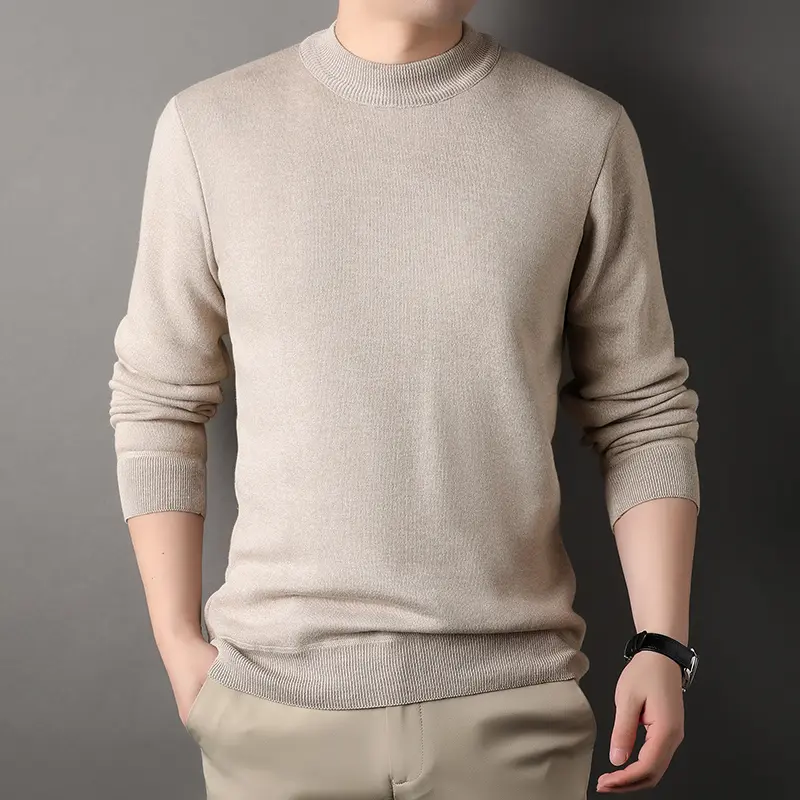 Men Winter Knitwear Sweaters Fleece Warm Pullovers Solid Long Sleeved Sweaters Male Casual Daily Casual Multicolor Sweaters 4XL