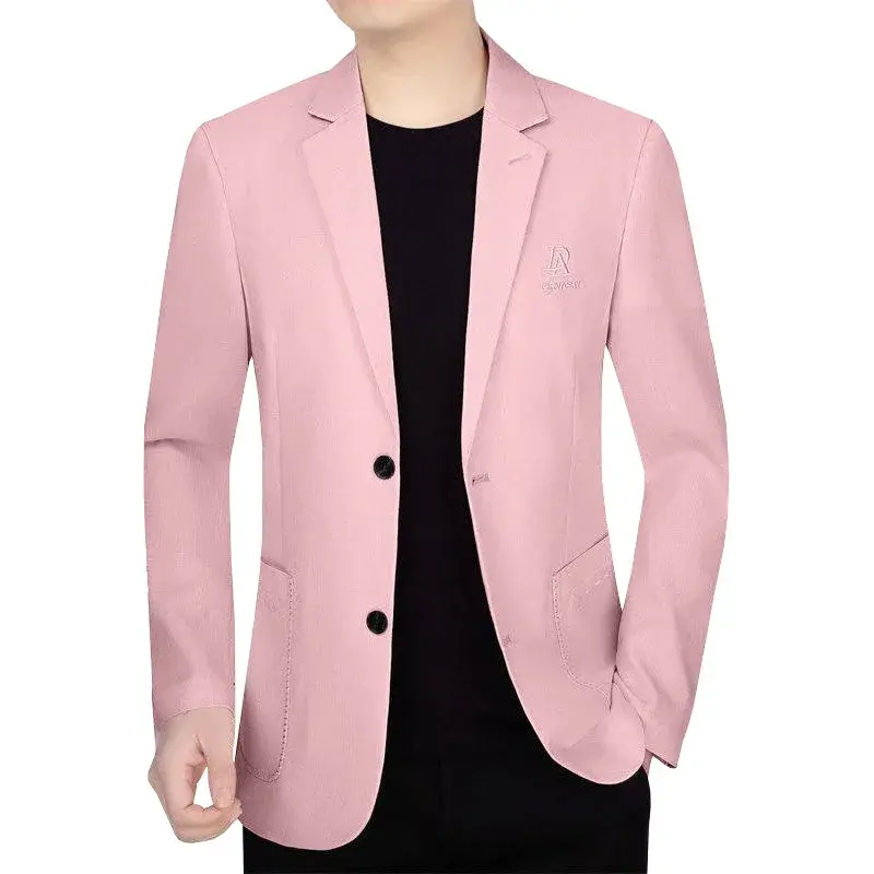 Men Spring Thin Blazers Suits Jackets Business Slim Casual Suits Coats New Fashion Male Solid Blazers Jackets Men's Clothing 4XL