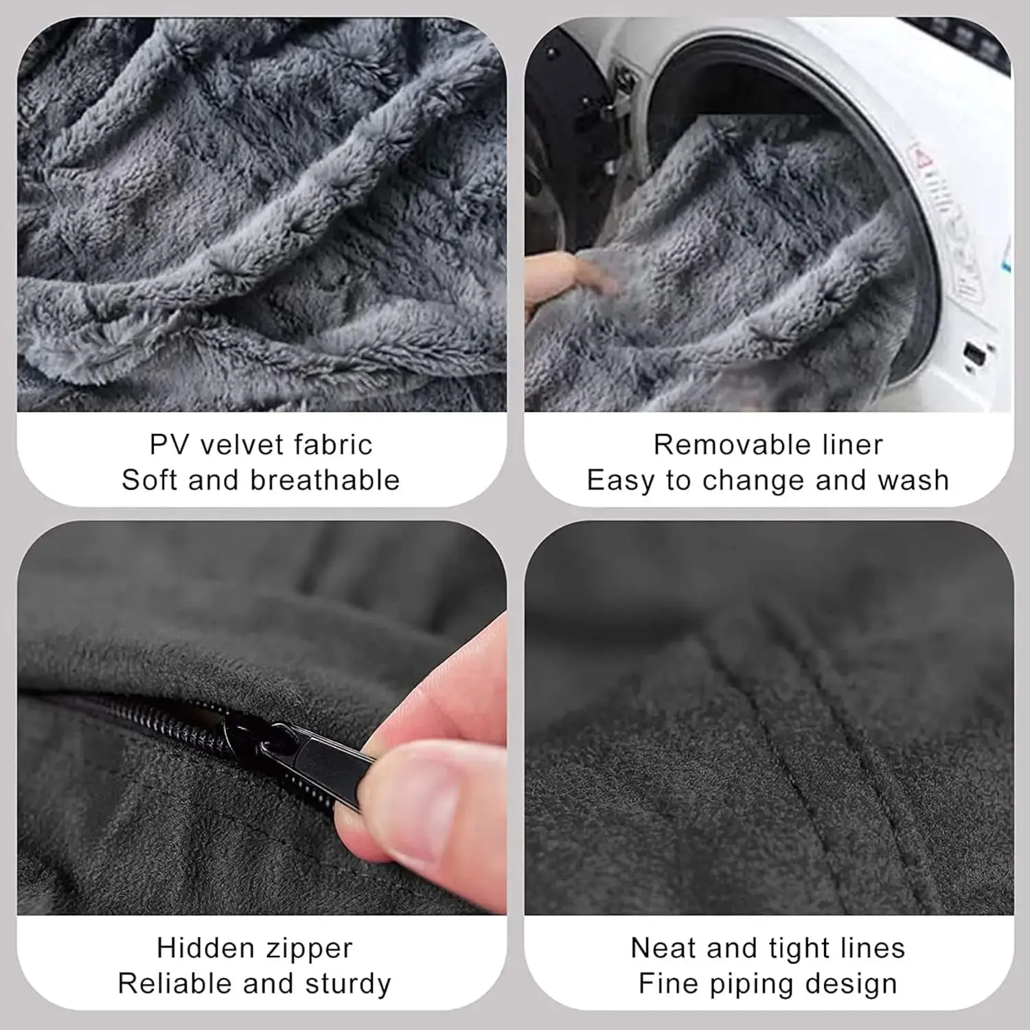 Giant Fur Bean Bag Chair Cover for Kids Adults, (No Filler) Living Room Furniture Big Round Soft Fluffy Faux Fur Beanbag Lazy