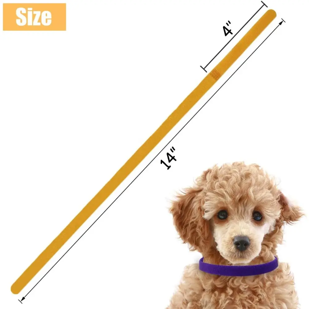 Colorful Adjustable Puppy Identification Collars - 15 Pack for Newborn Puppies