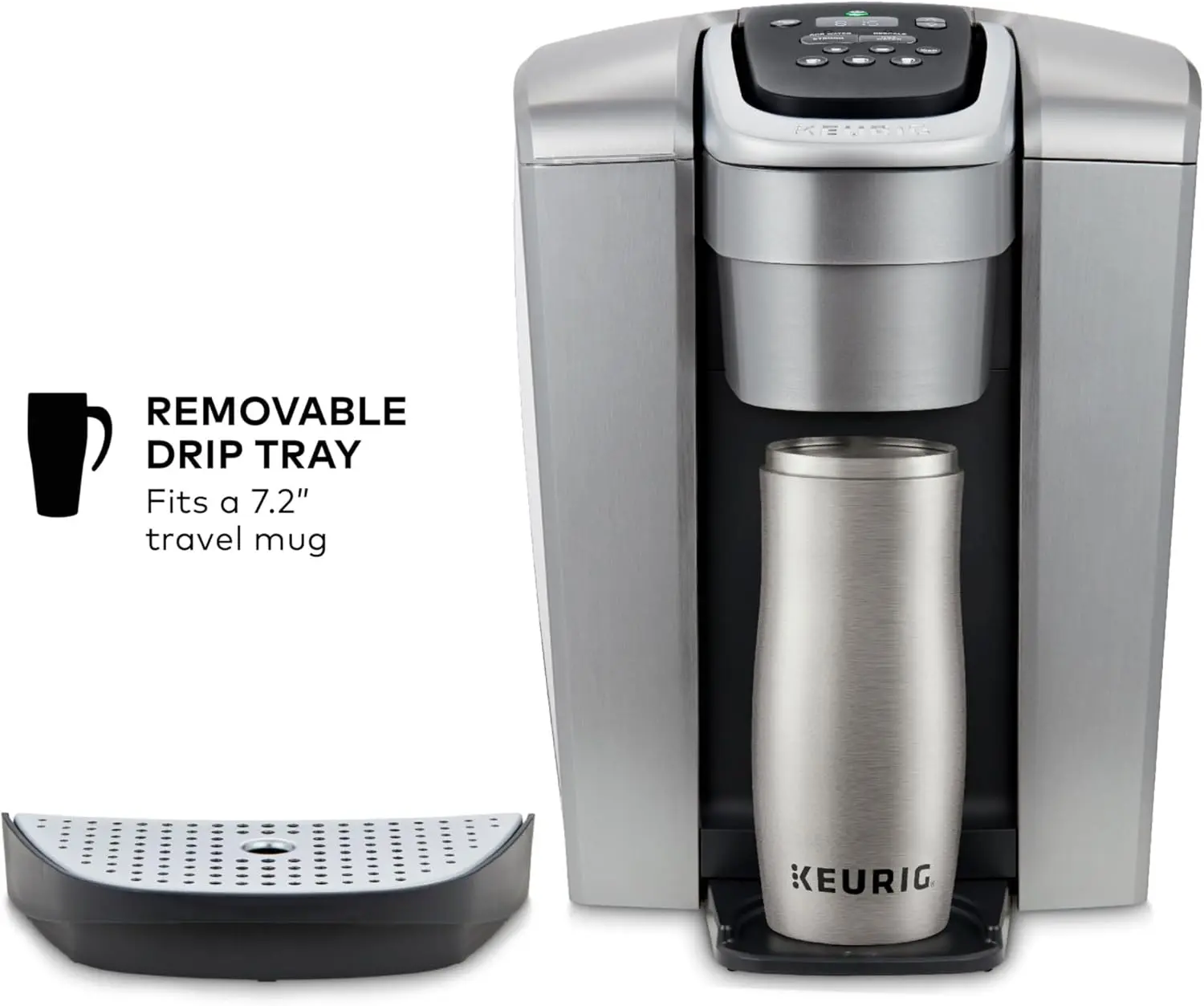 K-Elite Single Serve K-Cup Pod Coffee Maker, with Strength and Temperature Control, Iced Coffee Capability,