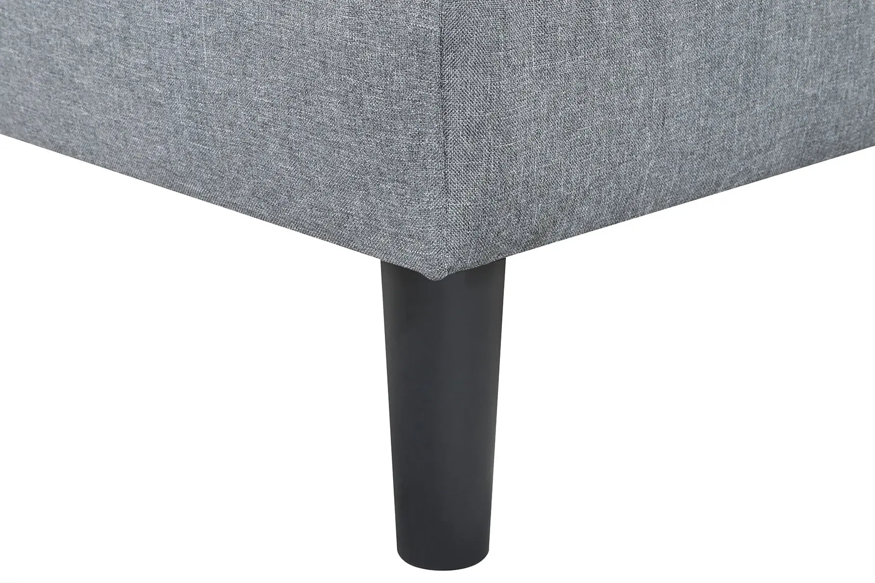 66" Studio Futon, Gray Linen Upholstery