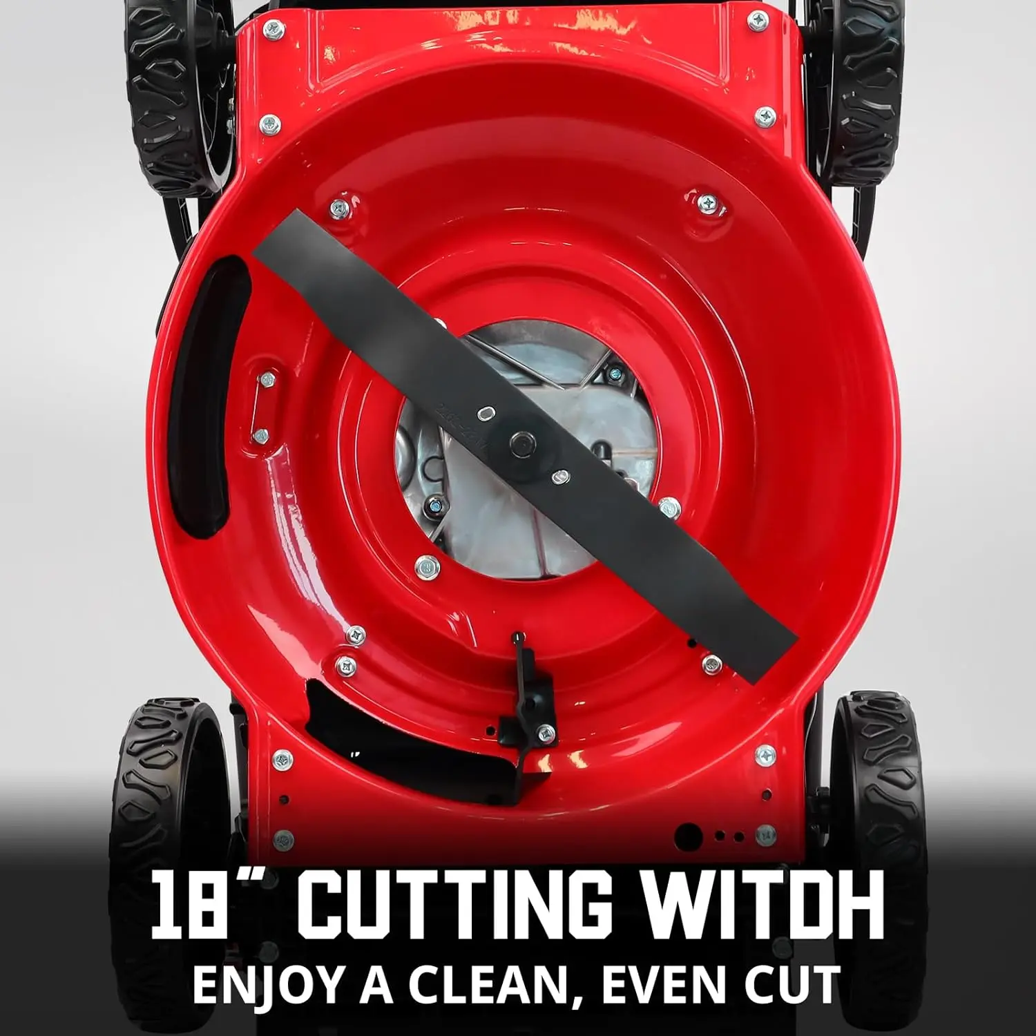 Lawn Mower Gas Powered, 18-Inch 144cc Engine 3-in-1 Walk-Behind Push Lawn Mower, Oil Included
