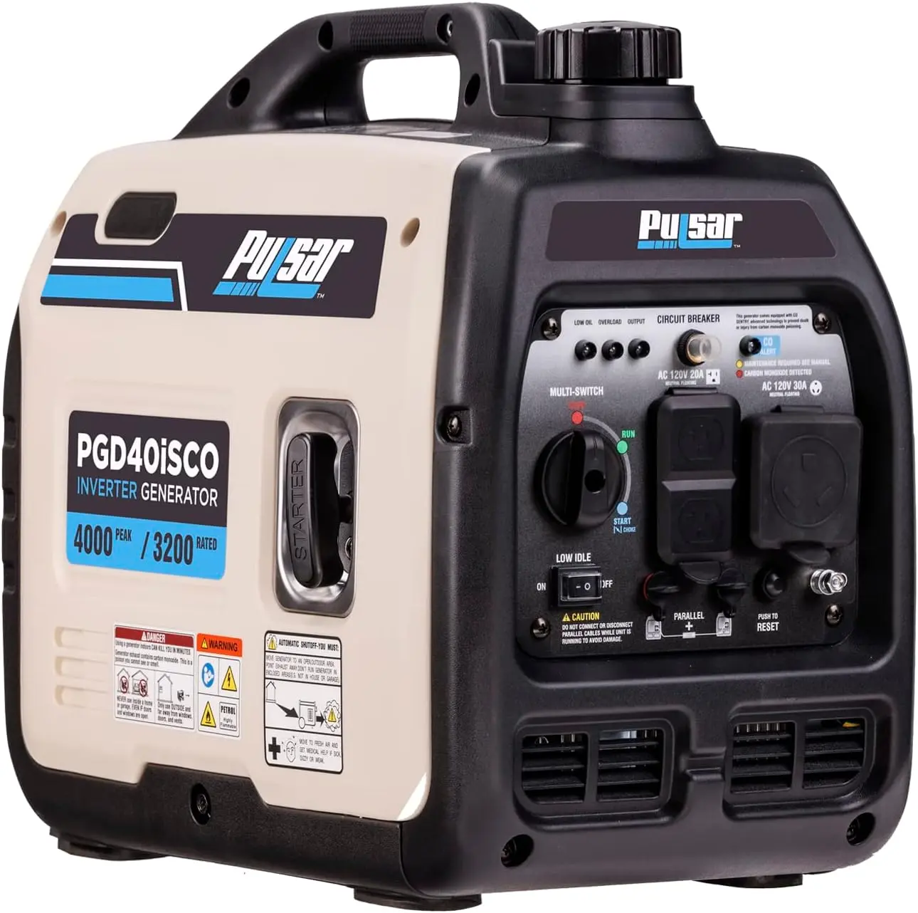 Ultra Light Quiet Portable Gas Inverter Generator 4000W PGD40ISCO