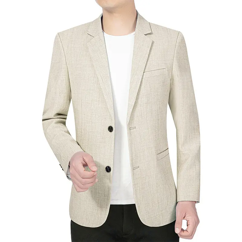 New Summer Man Thin Blazers Suits Jackets Solid Business Casual Suits Coats Fashion Male Slim Blazers Jackets Men's Clothing 4XL