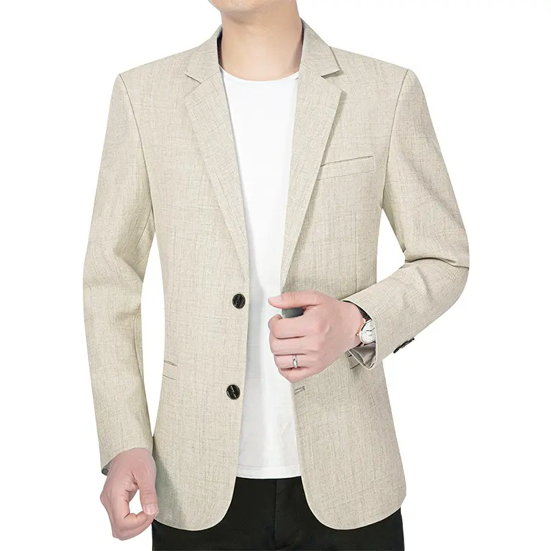 New Summer Man Thin Blazers Suits Jackets Solid Business Casual Suits Coats Fashion Male Slim Blazers Jackets Men's Clothing 4XL