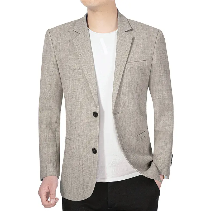 New Summer Man Thin Blazers Suits Jackets Solid Business Casual Suits Coats Fashion Male Slim Blazers Jackets Men's Clothing 4XL