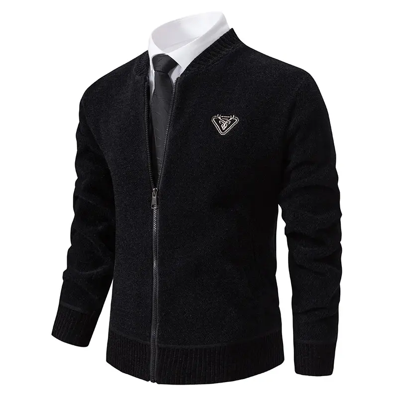 Men Casual Cardigan Sweatercoats High Quality Fleece Thicker Warm Sweaters New Male Autumn Winter Outwear Slim Sweaters Jackets