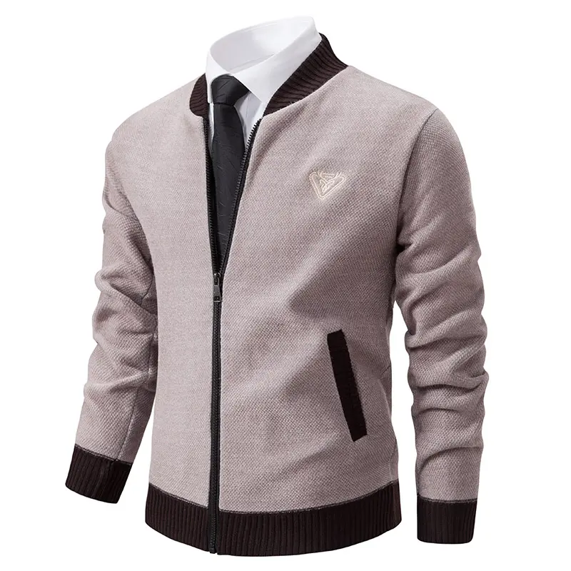 Men Casual Cardigan Sweatercoats High Quality Fleece Thicker Warm Sweaters New Male Autumn Winter Outwear Slim Sweaters Jackets