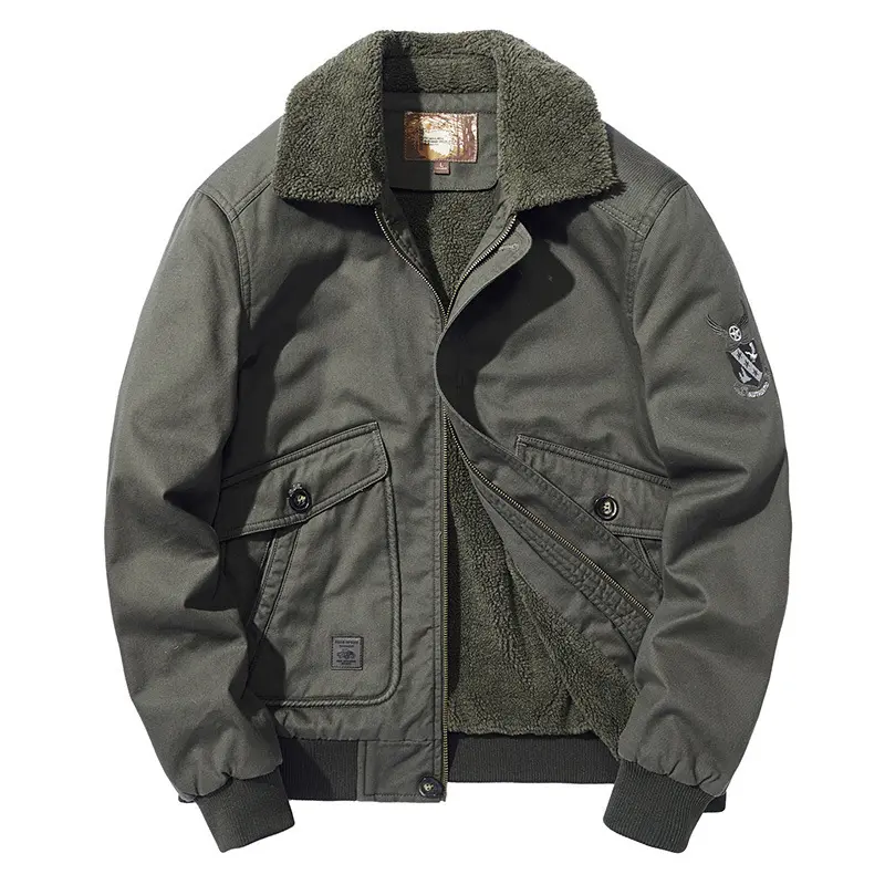 Men Winter Coats Fleece Dwon Jackets Wool Liner Warm Parkas Bomber Jackets Good Quality Male Casual Outwear Winter Clothes 5XL