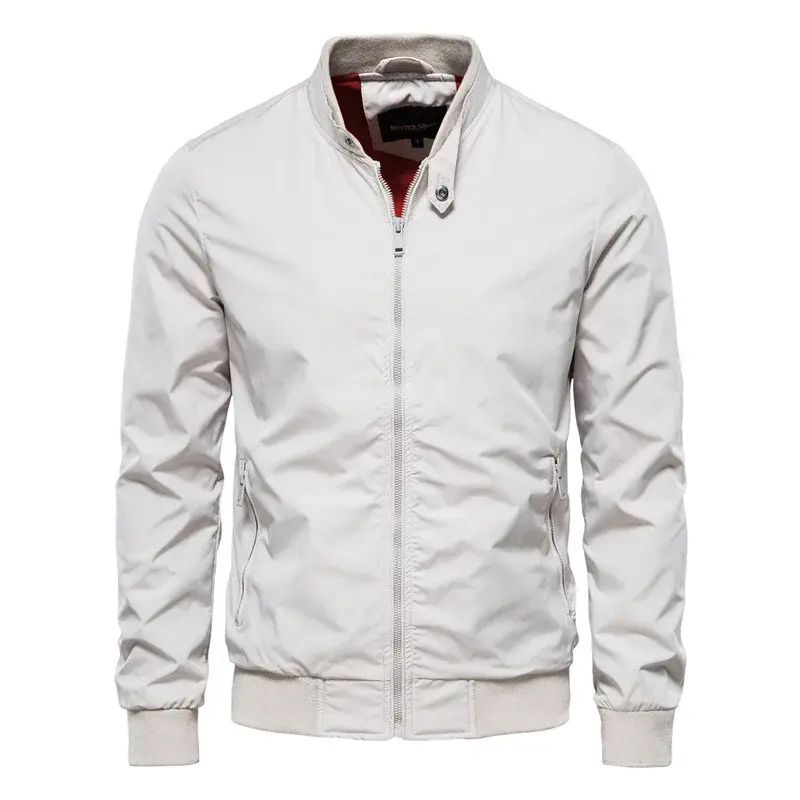 New Spring Men Stand Up Collar Casual Jackets Jaquetas Male Business Slim Jackets Fit Coats High Quality Male Fashion Jackets 5
