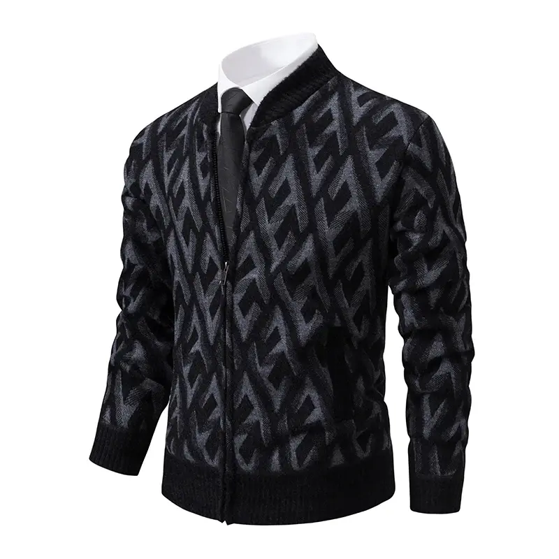Men Hooded Casual Cardigans Sweatercoats New Winter Man Fleece Warm Slim Cardigans Knitwear Sweaters Autumn Thicker Hoodies 3XL