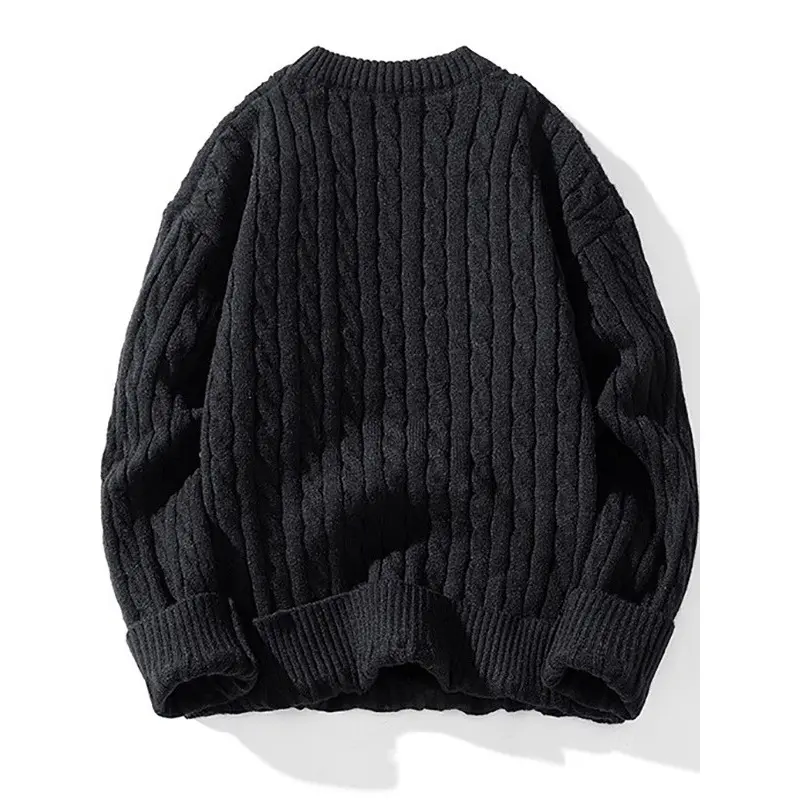 New Fashion Men O-Neck Knitted Sweaters Pullovers Man Outwear Casual Sweaters Quality Male Loose Pullovers Winter Clothing 3XL