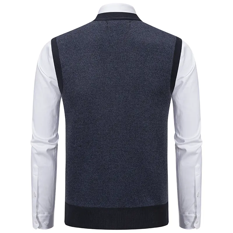 New Spring Autumn Men Sleeveless Cardigans Casual Sweater Vests Good Quality Male Outwear Sleeveless Sweatercoats Vests Size 3XL