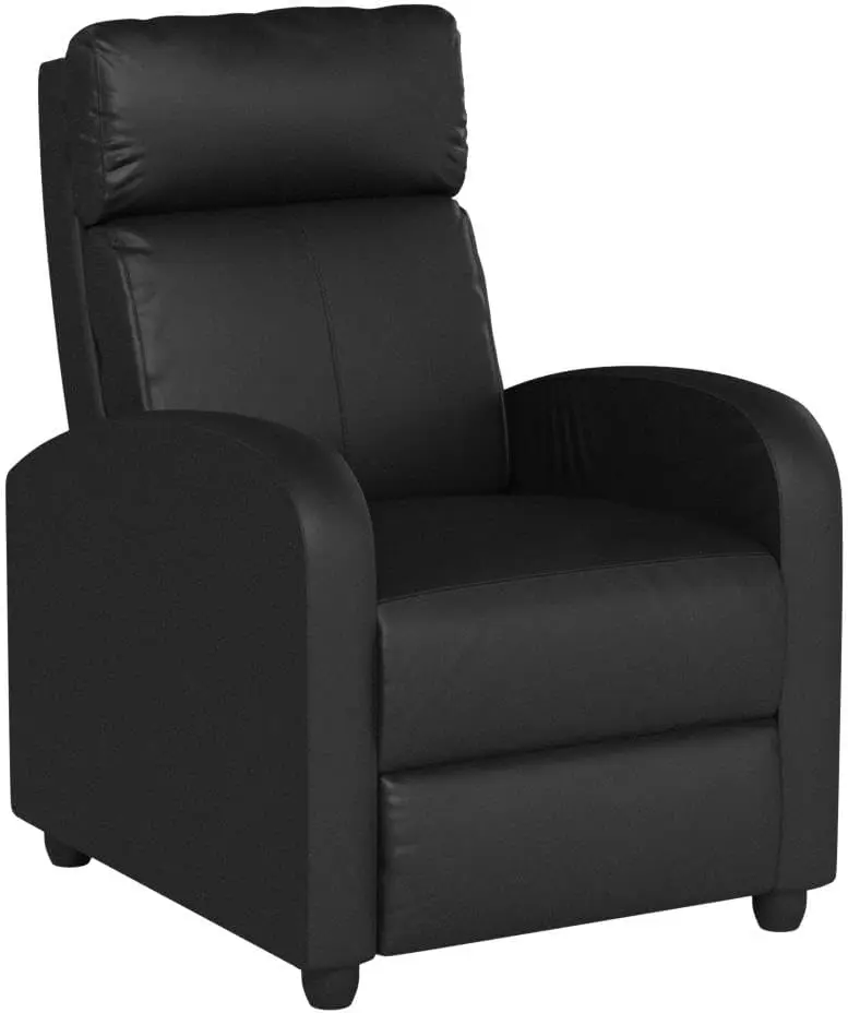 Recliner Chair for Living Room Modern Wingback Sofa Home Theater Seating Push Back Reclining Chair with Lumbar Support