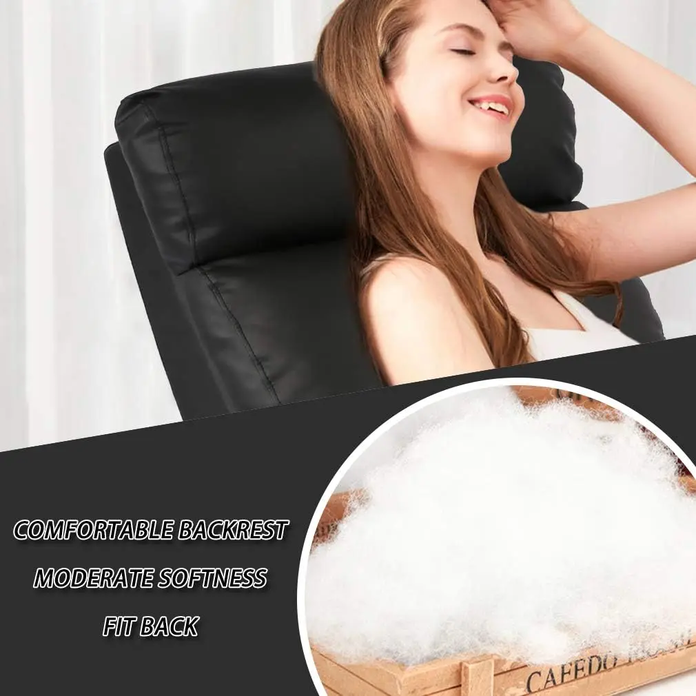 Recliner Chair for Living Room Modern Wingback Sofa Home Theater Seating Push Back Reclining Chair with Lumbar Support