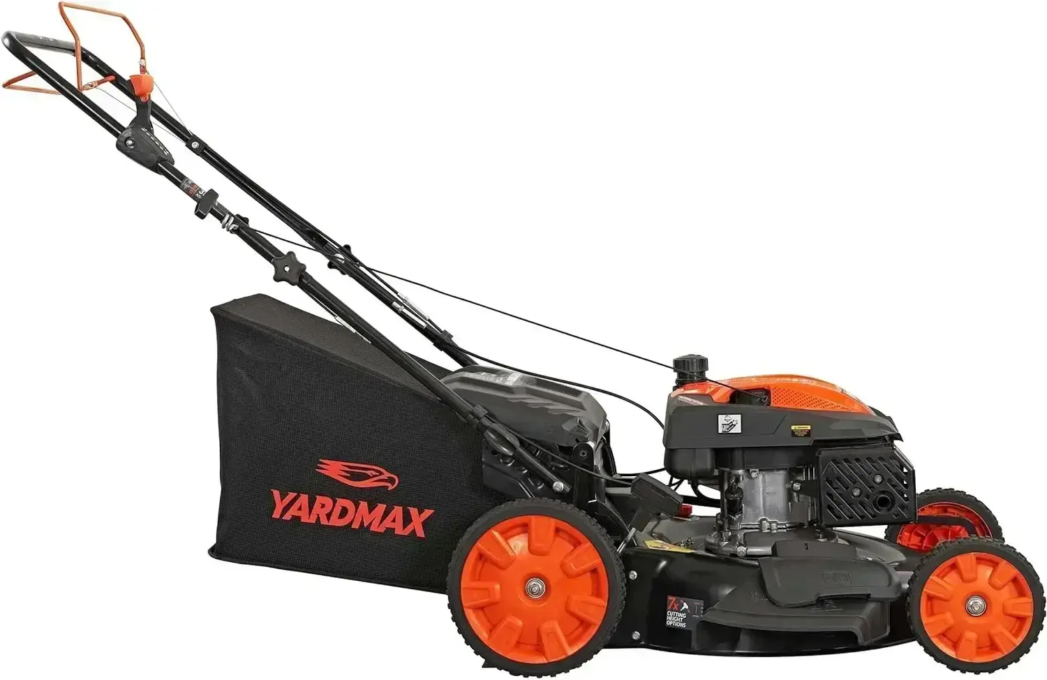 22 in 201cc Select PACE 6 Speed CVT High Wheel RWD 3-in-1 Gas Walk Behind Self Propelled Lawn Mower, Black