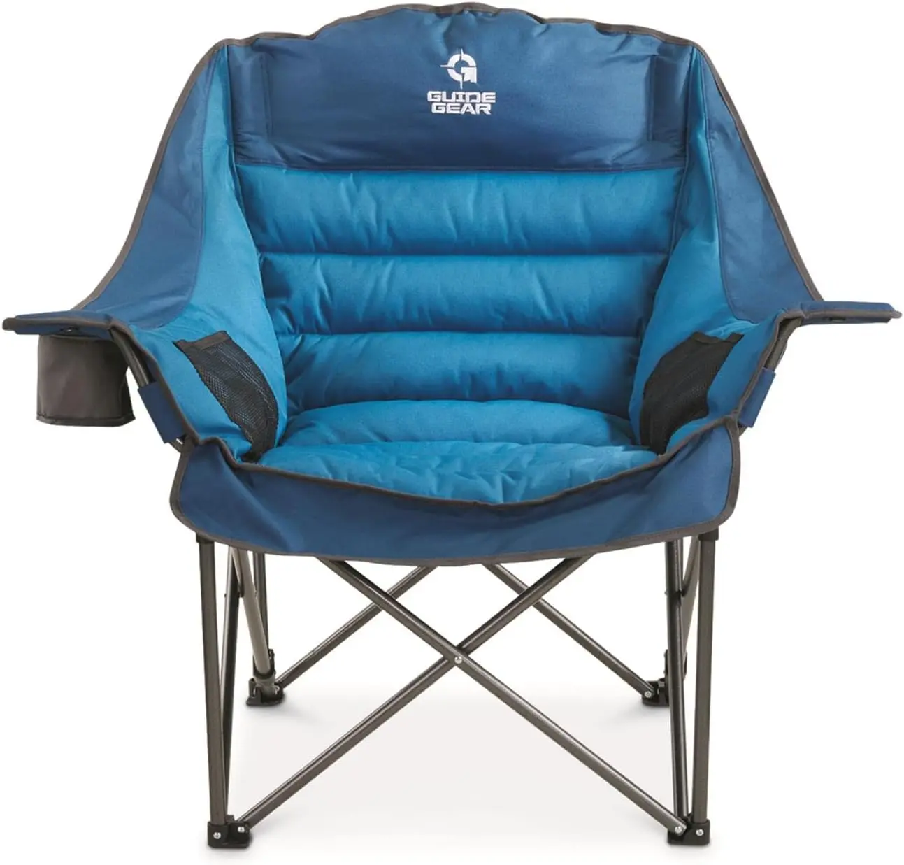 Oversized Extra Large Padded Camping Chair, Portable, Folding, Large Camp LoungeBeach Chairs for Outdoor, Adults, Men and Women,