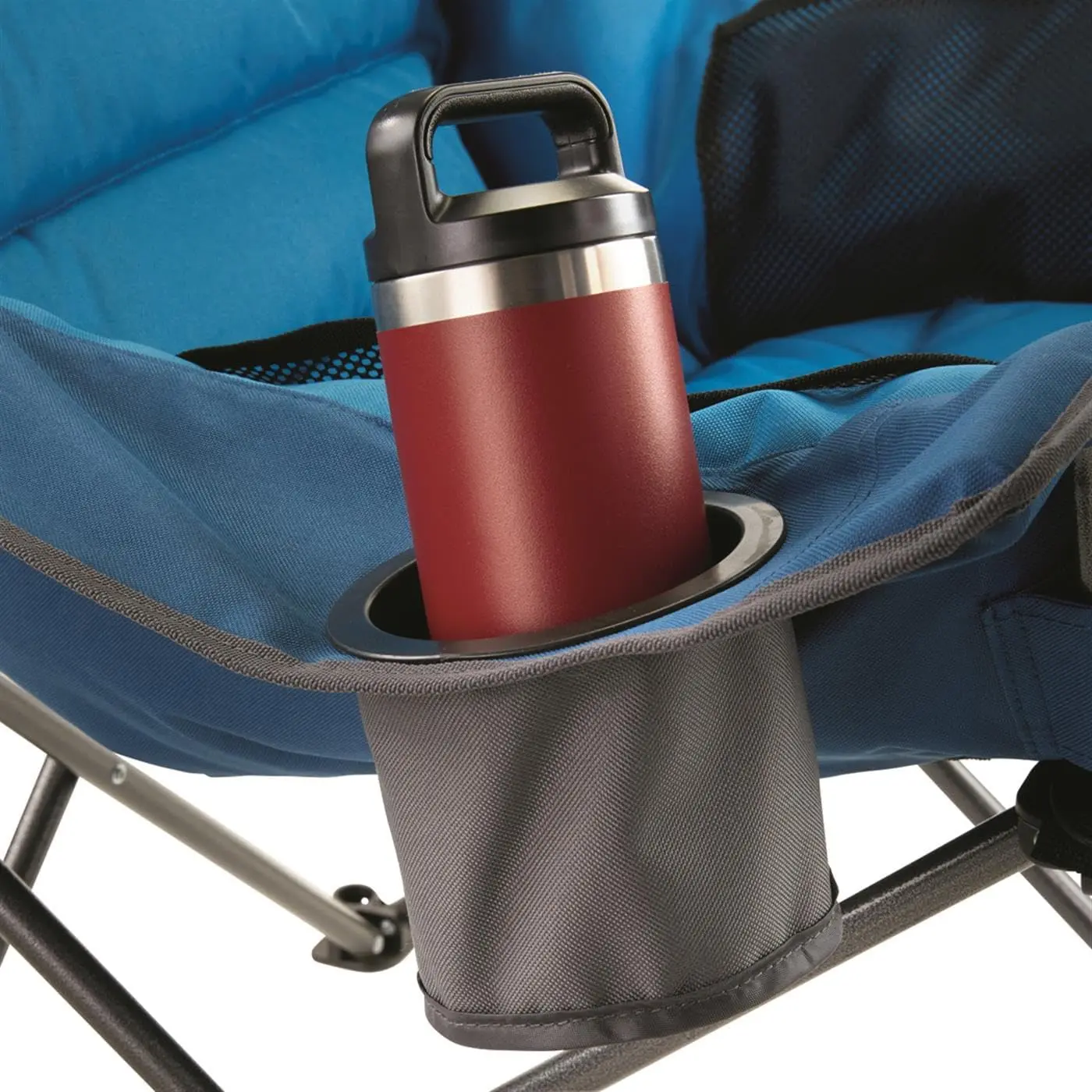 Oversized Extra Large Padded Camping Chair, Portable, Folding, Large Camp LoungeBeach Chairs for Outdoor, Adults, Men and Women,