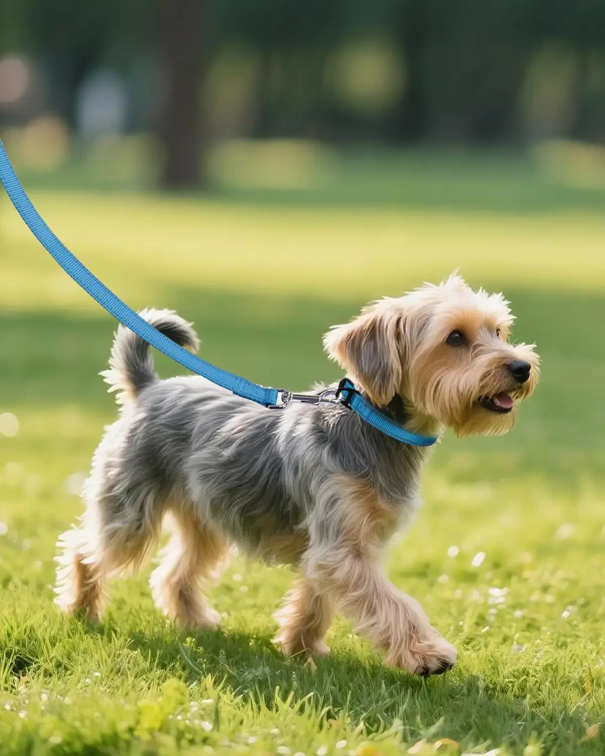 Adjustable Reflective Nylon Dog Collar for Small Dogs with Quick-Release Buckle and No-Choke Design