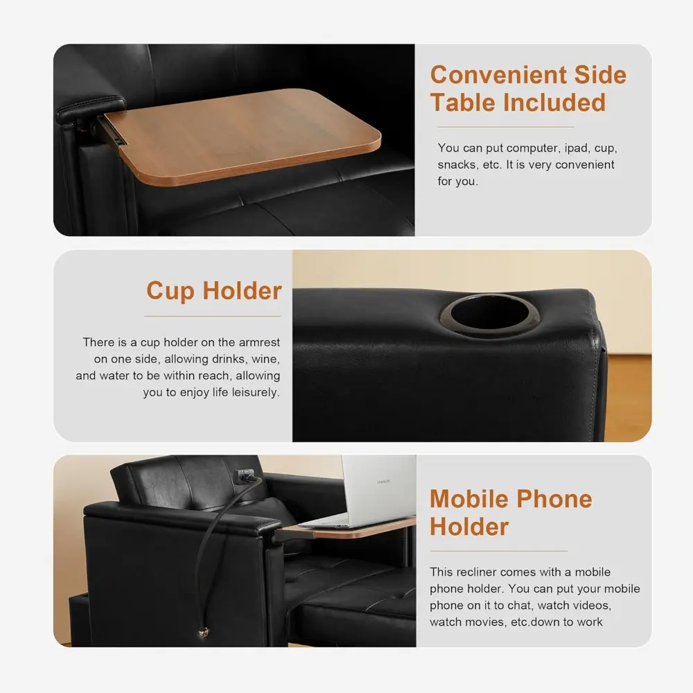 multi-functional faux leather sleeper sofa with adjustable backrest and pull-out couch bed