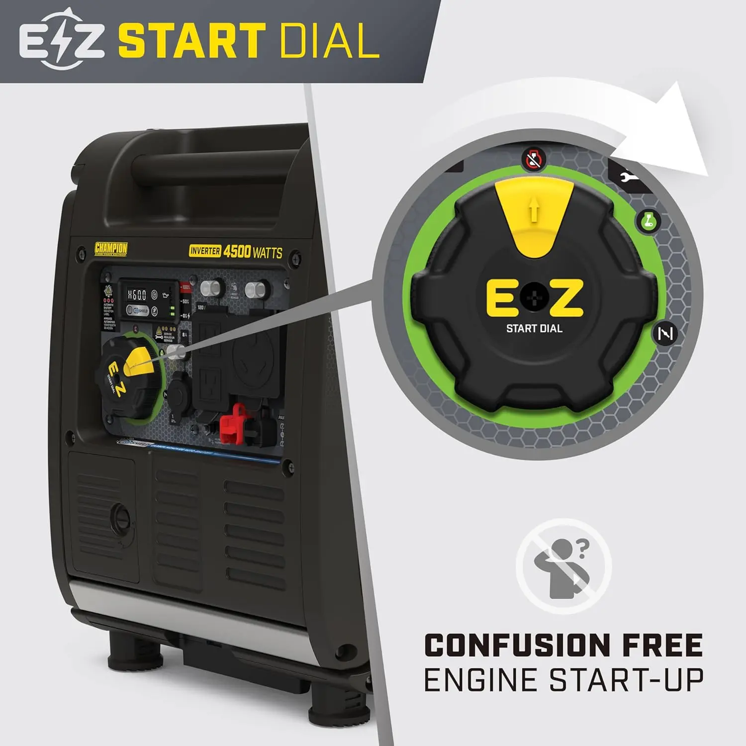 4500-Watt RV Ready Portable Inverter Generator with Quiet Technology and CO Shield