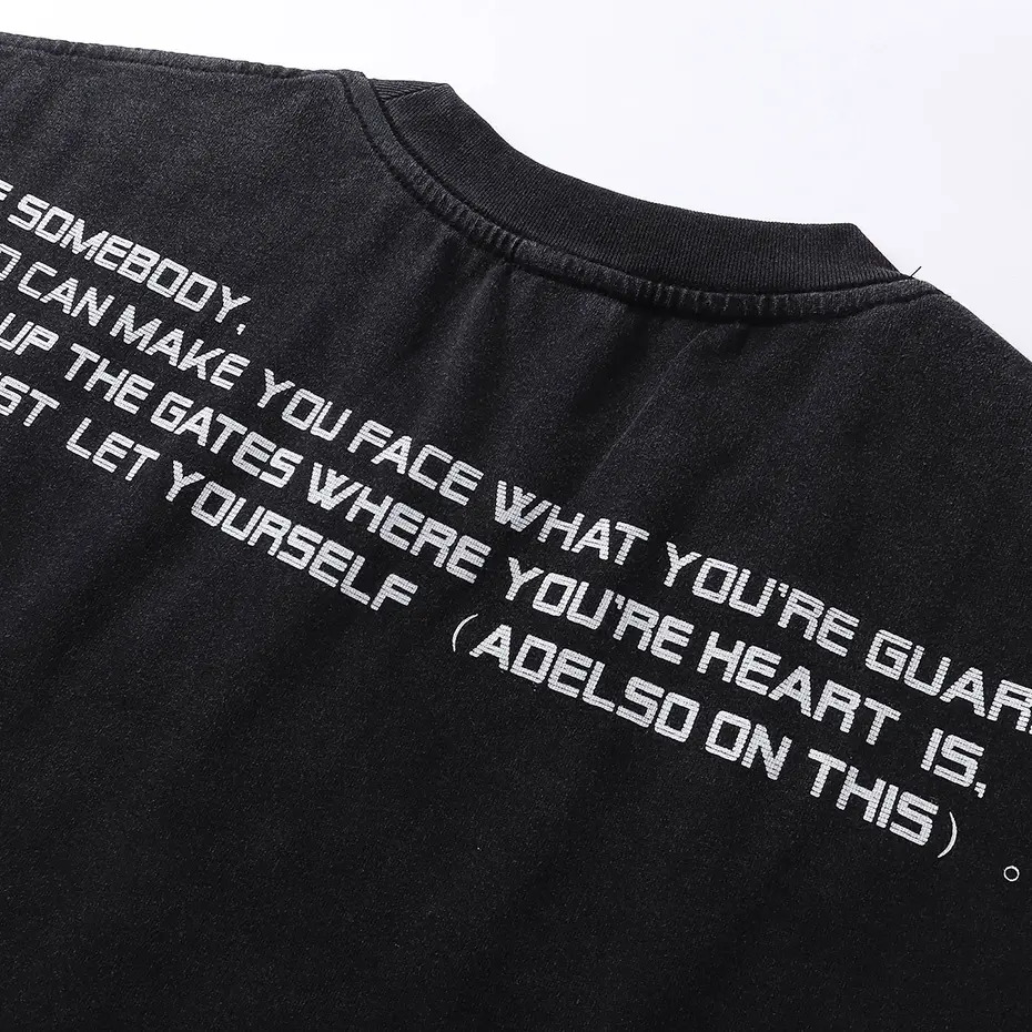 Abstract Face Graphic T Shirts Men's 2025 Summer Casual Loose Tee Tops Streetwear Harajuku Oversized Hip Hop T-shirts