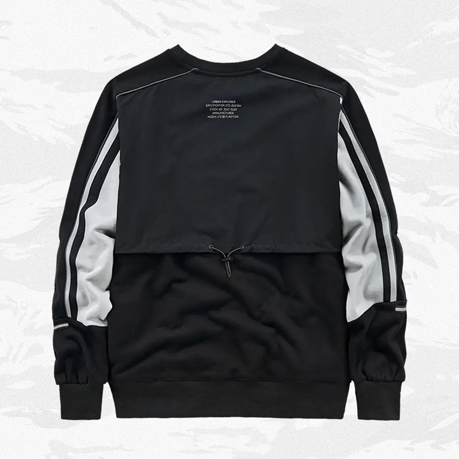 Techwear Hoodie Streetwear Hip Hop Pullover Sweatshirt Side Bandage Pockets Oversized Tracksuit Hoodies Casual Loose Cotton Top